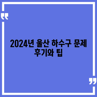 울산시 중구 태화동 하수구막힘 | 가격 | 비용 | 기름제거 | 싱크대 | 변기 | 세면대 | 역류 | 냄새차단 | 2024 후기