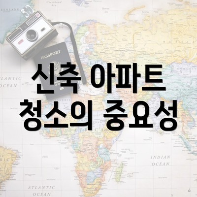 신축 아파트 청소의 중요성