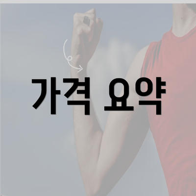 가격 요약