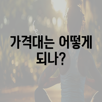 가격대는 어떻게 되나?