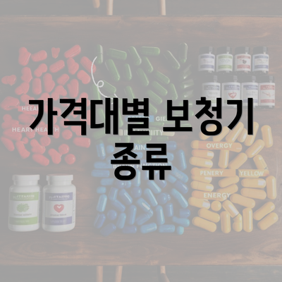 가격대별 보청기 종류