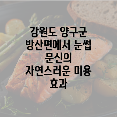 강원도 양구군 방산면에서 눈썹 문신의 자연스러운 미용 효과