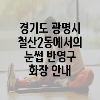 경기도 광명시 철산2동에서의 눈썹 반영구 화장 안내