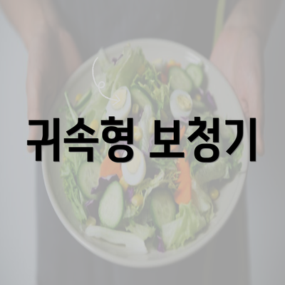 귀속형 보청기