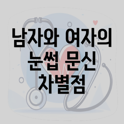 남자와 여자의 눈썹 문신 차별점