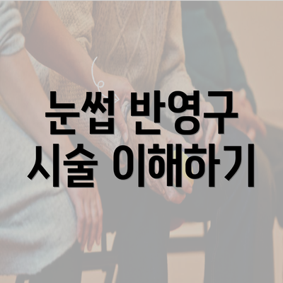 눈썹 반영구 시술 이해하기