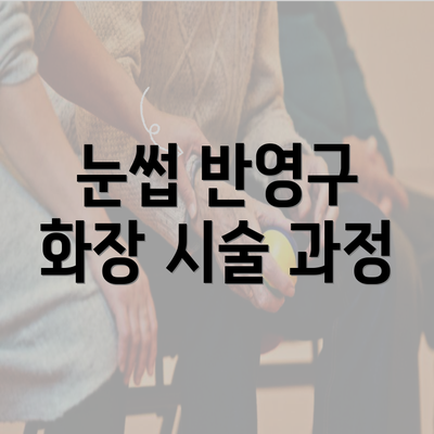 눈썹 반영구 화장 시술 과정