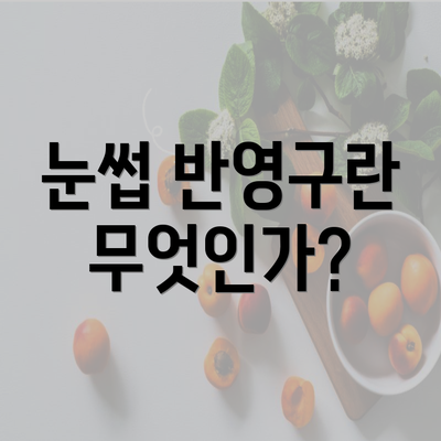 눈썹 반영구란 무엇인가?