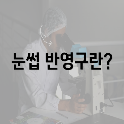 눈썹 반영구란?