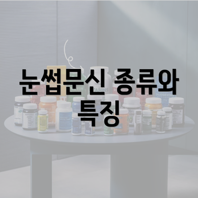 눈썹문신 종류와 특징