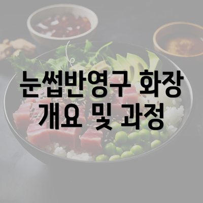 눈썹반영구 화장 개요 및 과정