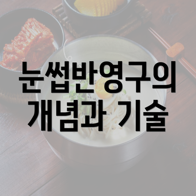 눈썹반영구의 개념과 기술