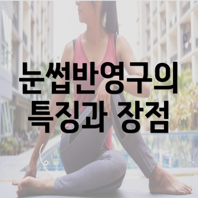 눈썹반영구의 특징과 장점