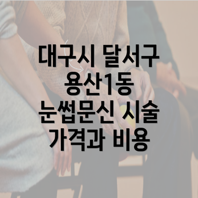 대구시 달서구 용산1동 눈썹문신 시술 가격과 비용