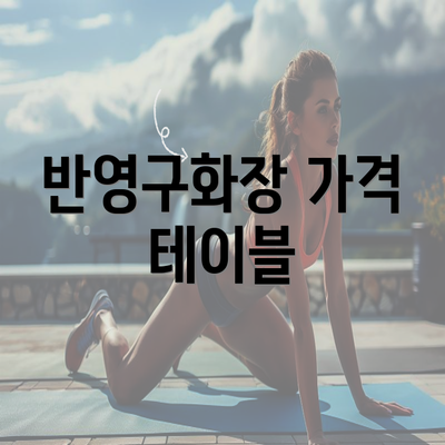 반영구화장 가격 테이블