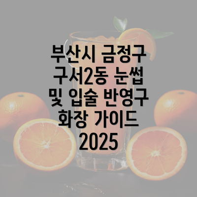 부산시 금정구 구서2동 눈썹 및 입술 반영구 화장 가이드 2025