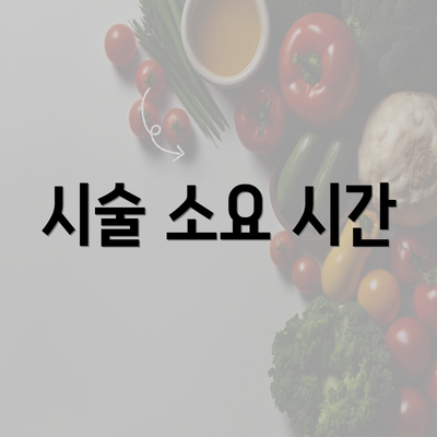 시술 소요 시간