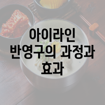 아이라인 반영구의 과정과 효과