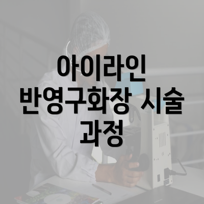 아이라인 반영구화장 시술 과정