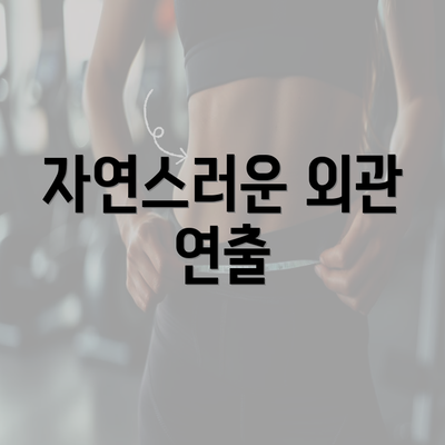 자연스러운 외관 연출