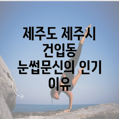 제주도 제주시 건입동 눈썹문신의 인기 이유