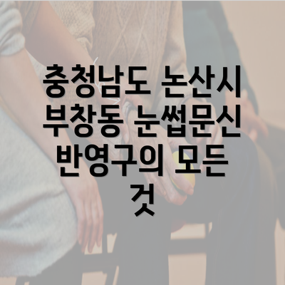 충청남도 논산시 부창동 눈썹문신 반영구의 모든 것