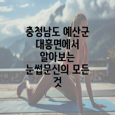 충청남도 예산군 대흥면에서 알아보는 눈썹문신의 모든 것