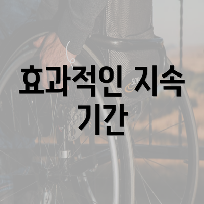 효과적인 지속 기간