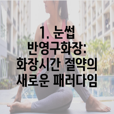 1. 눈썹 반영구화장: 화장시간 절약의 새로운 패러다임