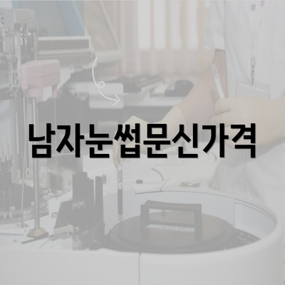 남자눈썹문신가격