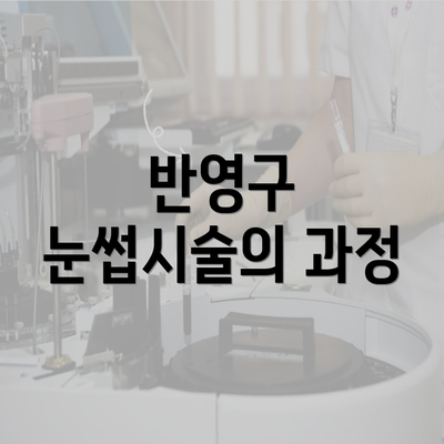 반영구 눈썹시술의 과정