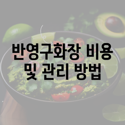 반영구화장 비용 및 관리 방법