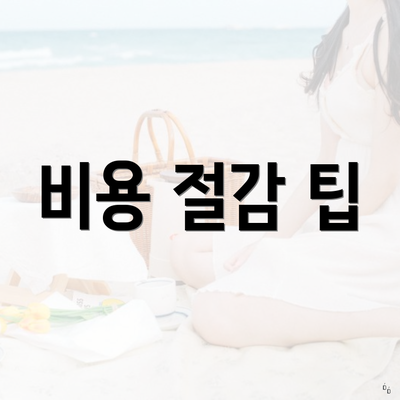 비용 절감 팁