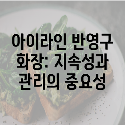 아이라인 반영구 화장: 지속성과 관리의 중요성