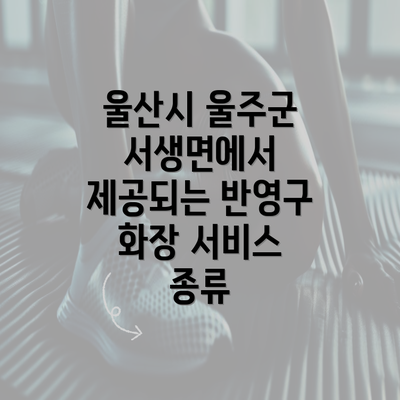 울산시 울주군 서생면에서 제공되는 반영구 화장 서비스 종류