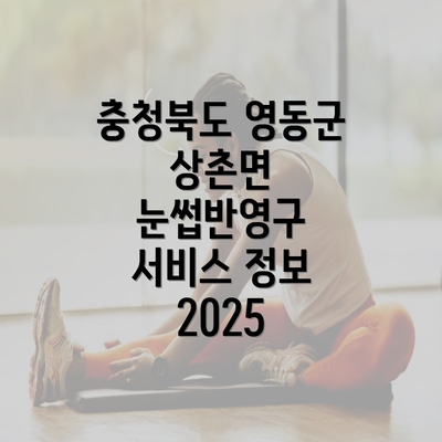 충청북도 영동군 상촌면 눈썹반영구 서비스 정보 2025