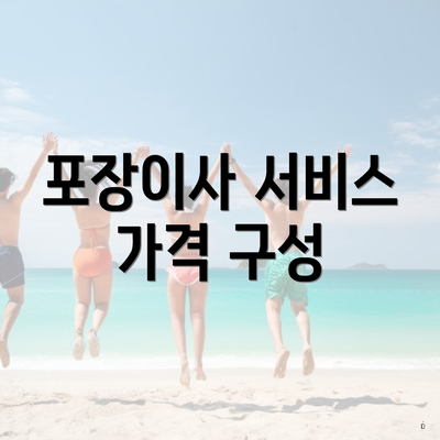 포장이사 서비스 가격 구성