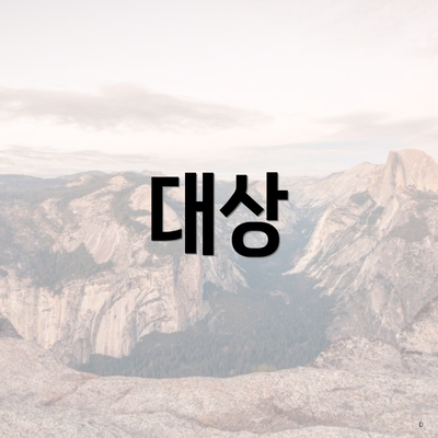 대상