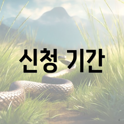 신청 기간