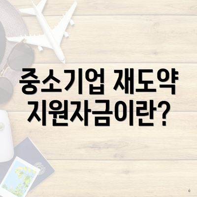 중소기업 재도약지원자금이란?