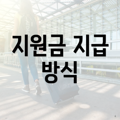 지원금 지급 방식