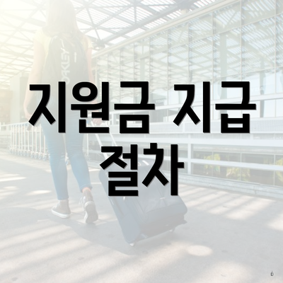 지원금 지급 절차
