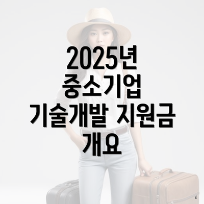 2025년 중소기업 기술개발 지원금 개요