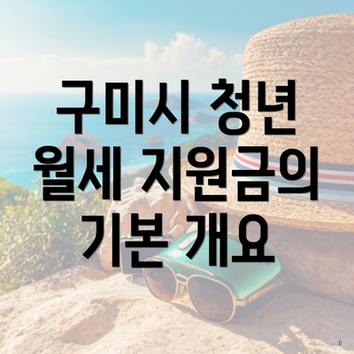 구미시 청년 월세 지원금의 기본 개요