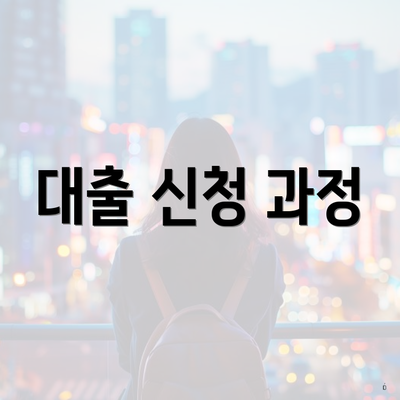 대출 신청 과정