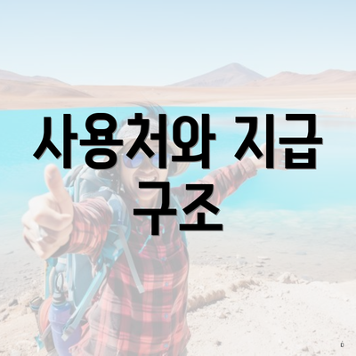 사용처와 지급 구조
