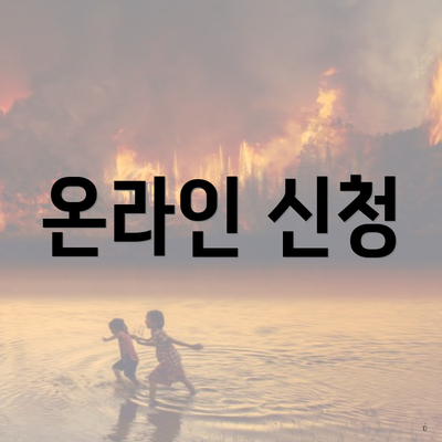 온라인 신청