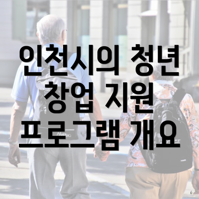 인천시의 청년 창업 지원 프로그램 개요