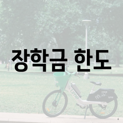 장학금 한도