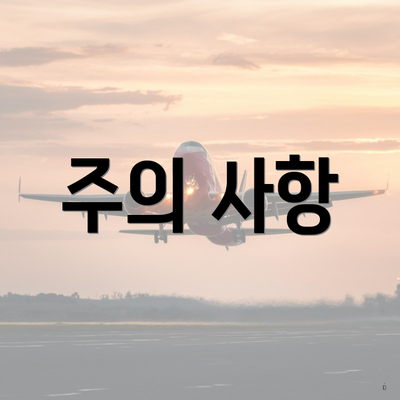 주의 사항